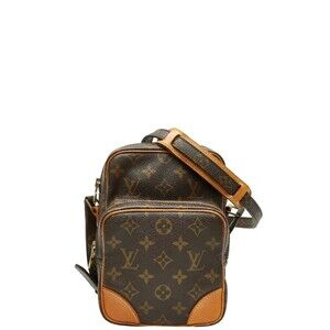 LOUIS VUITTON Brown Monogram Leather Shoulder Bag